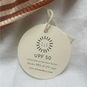 Rylee + Cru Stripped bathing suit set